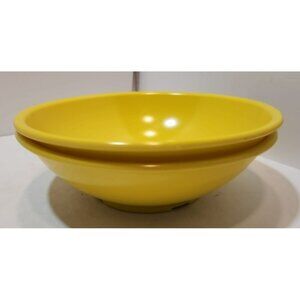 Vtg Texas Ware 148 Melamine 7.25" Yellow Soup/Cereal Bowls Set of 2